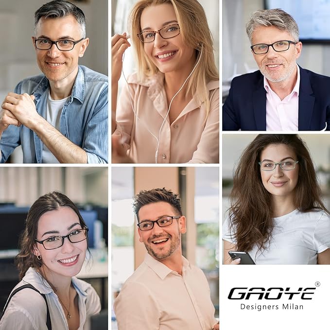 Blue Light Reading Glasses for Men & Women - Computer & Office Use