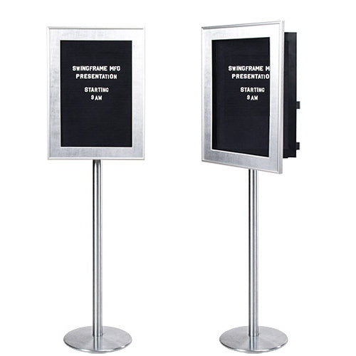 Premium Metal Framed Letter Board with Stand - Single Sided Message Board for Home Office Decor, Wedding Signs & Coffee Shop Displays
