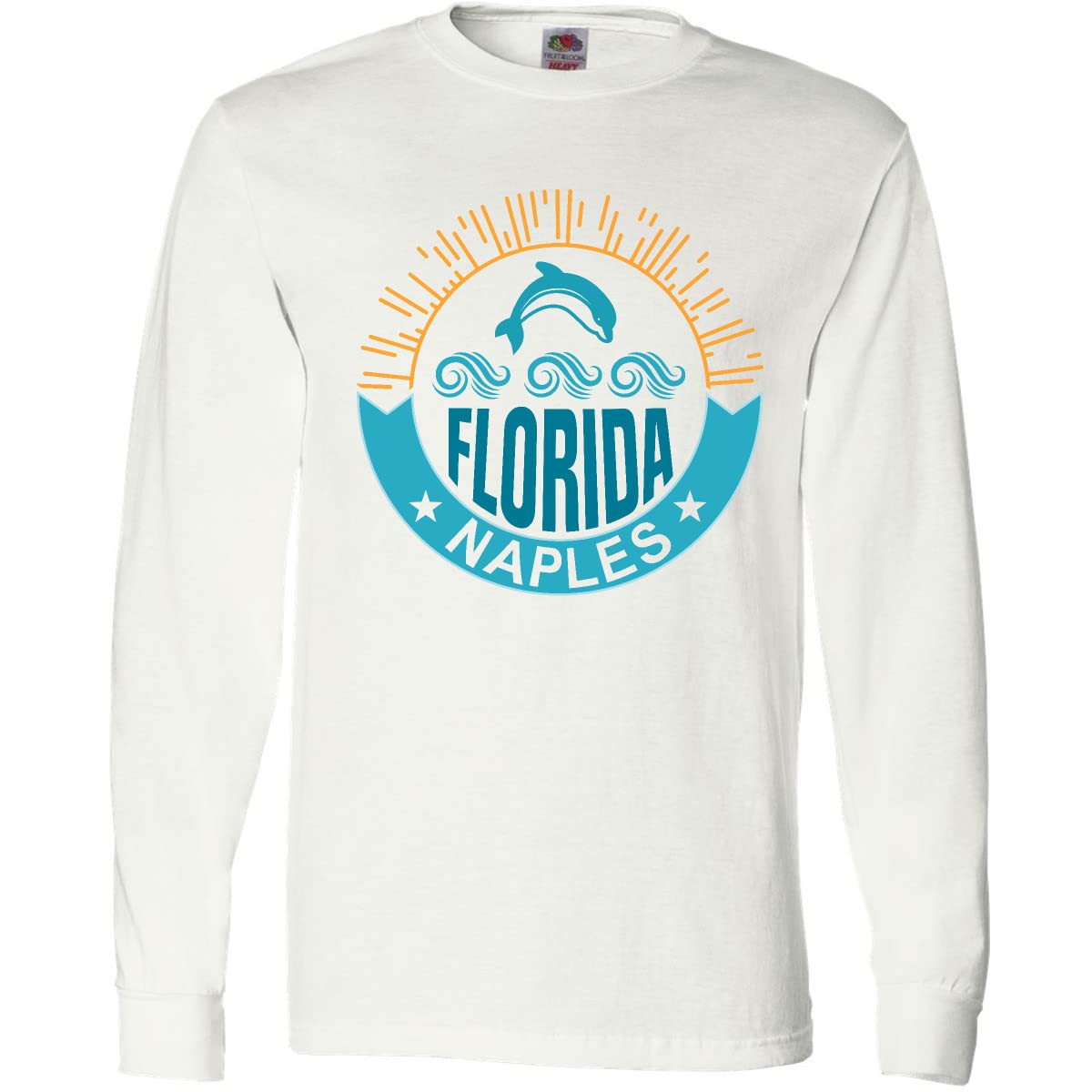 Inktastic Naples Florida Beach Vacation Adult Long Sleeve T-Shirt | Comfortable Casual Wear for Beach Outings, Travel & Relaxation