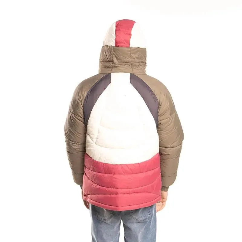 Rusty Youkulet Olive Cream Dark Grey Jacket - Waterproof & Windproof Outdoor Camping Jacket for Hiking, Travel, and Adventure