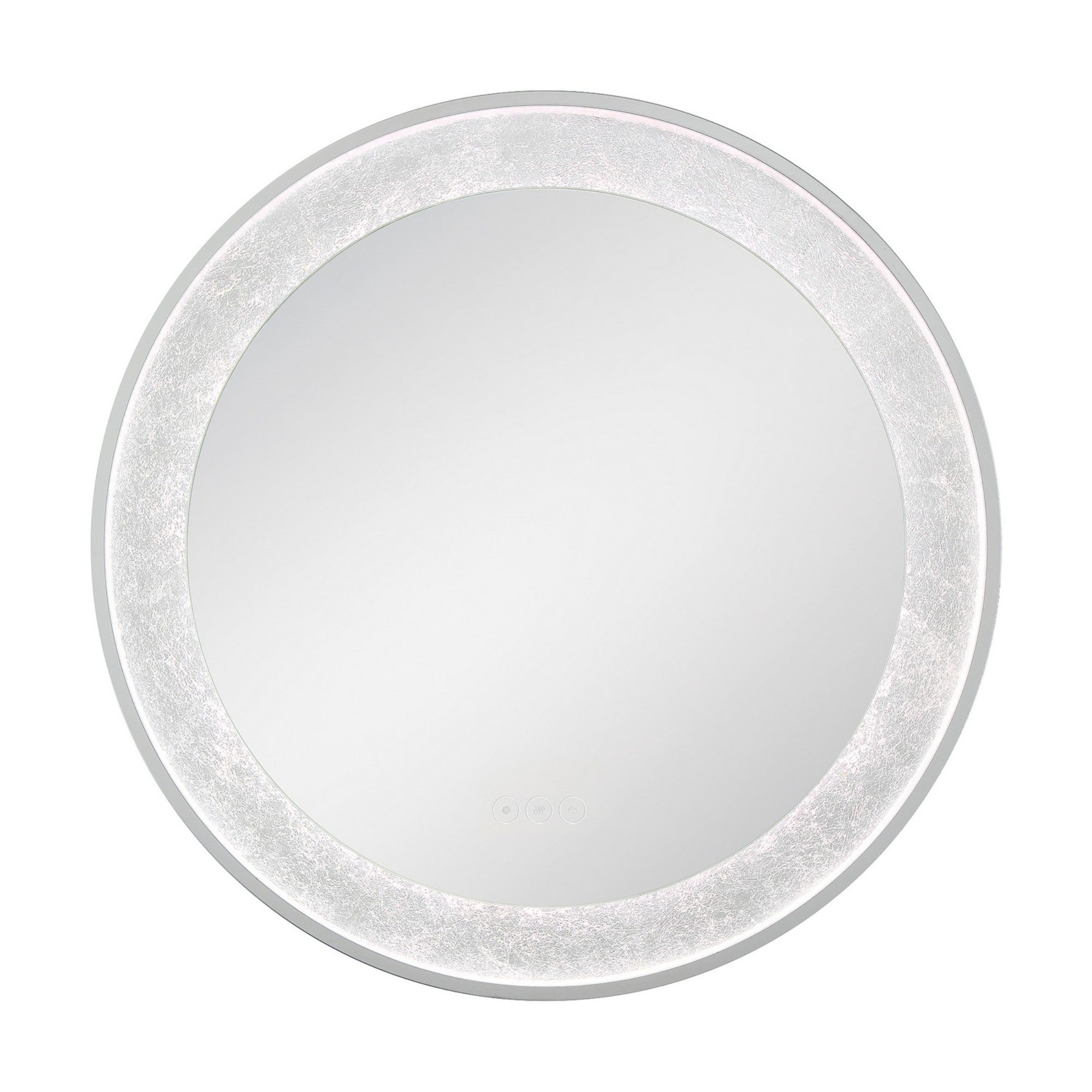 Anya 30 LED Vanity Mirror with Silver Foil Finish - Touch Control, Dimmable Lights for Makeup, Shaving & Skincare - Perfect for Bedroom, Bathroom & Dressing Room