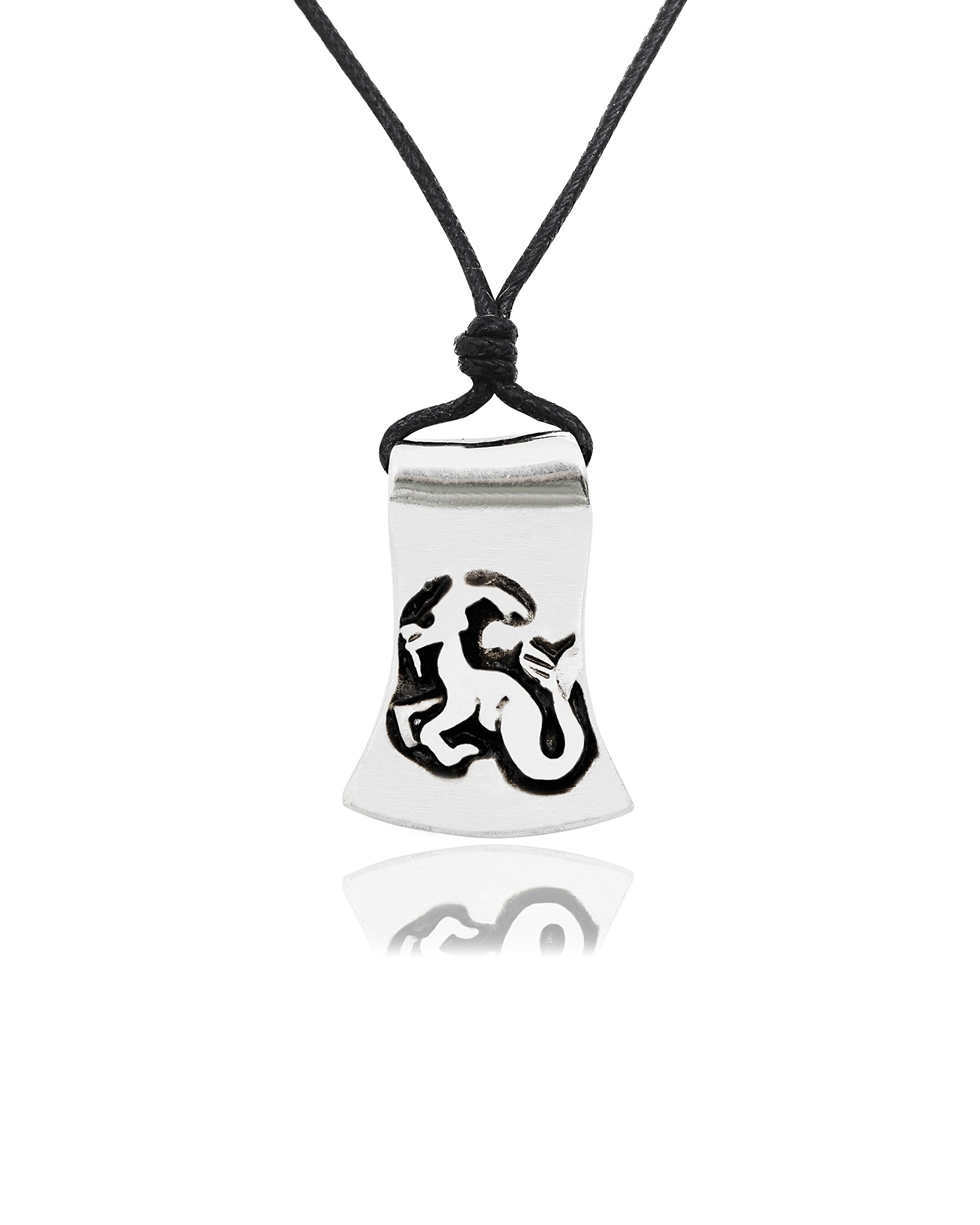 Vietguild Capricorn Silver Pewter Charm Necklace Pendant - Zodiac Jewelry for Women, Birthday Gift & Spiritual Protection | Perfect for Daily Wear, Gifts & Astrology Lovers