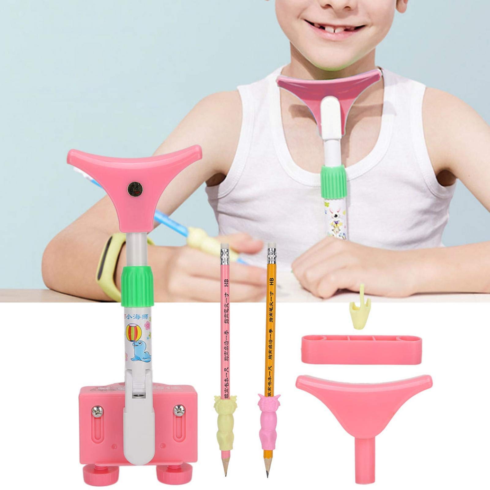 Anti-Myopia Posture Corrector for Kids - Adjustable Sitting Support Brace, Writing & Reading Orthotic Instrument - Ideal for Study Desk, Computer Work & Office Use to Improve Posture & Reduce Eye Strain