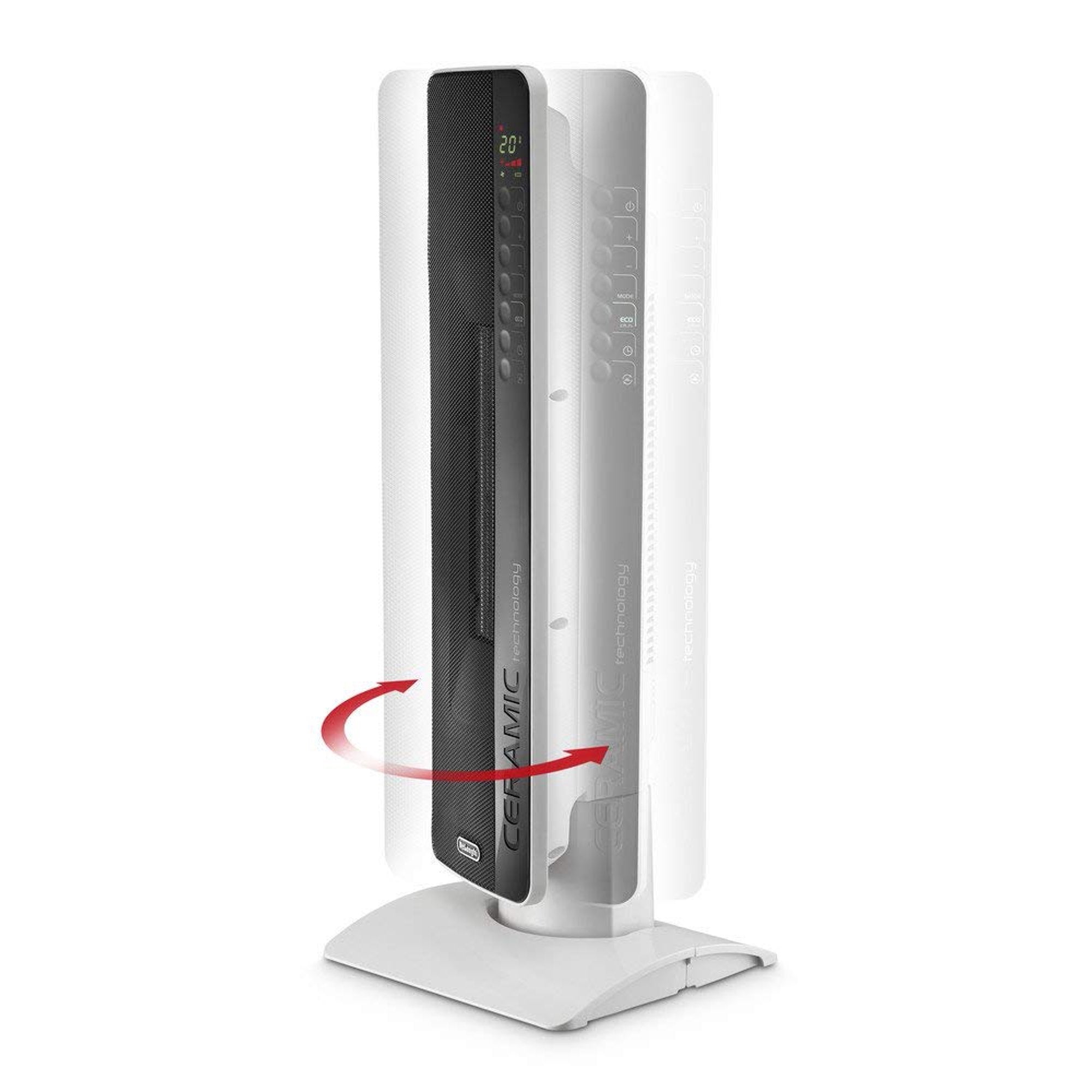 DeLonghi TCH8093ER Digital Ceramic Tower Heater - Energy Efficient Space Heater with Adjustable Thermostat | Refurbished with Home Essentials Warranty | Perfect for Bedroom, Office & Living Room Heating