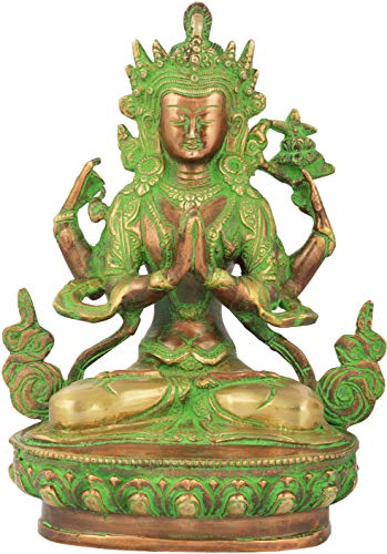 Antique Brown Green Gold