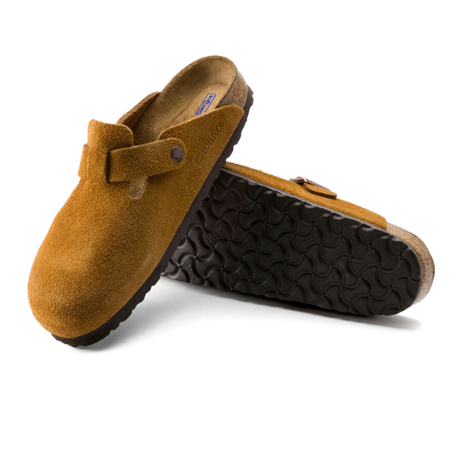 Birkenstock Boston Soft Footbed Clogs for Men - Mink Suede Comfortable Slip-On Shoes | Perfect for Casual Wear, Home & Office Use