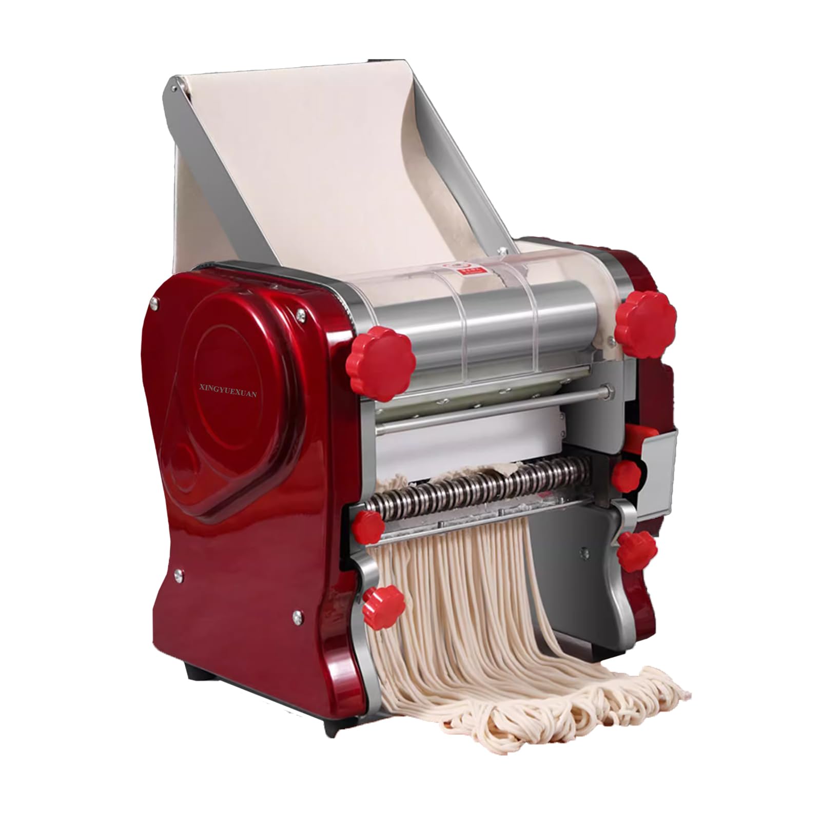 Commercial Electric Pasta Maker Machine - Stainless Steel Noodle & Spaghetti Maker with 2mm/6mm Cutters - Perfect for Restaurants, Italian Cuisine & Home Kitchen Use