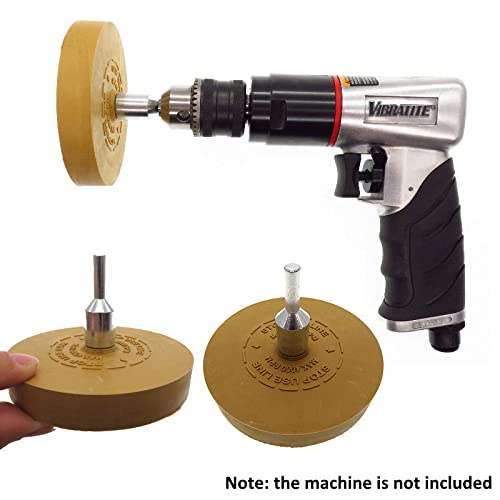 3.5 Inch Rubber Eraser Wheel with Adapter - Pinstripe Remover, Vinyl Decal & Graphics Removal Tool for Cars, Walls & DIY Projects - Adhesive Cleaner for Auto Detailing & Home Improvement