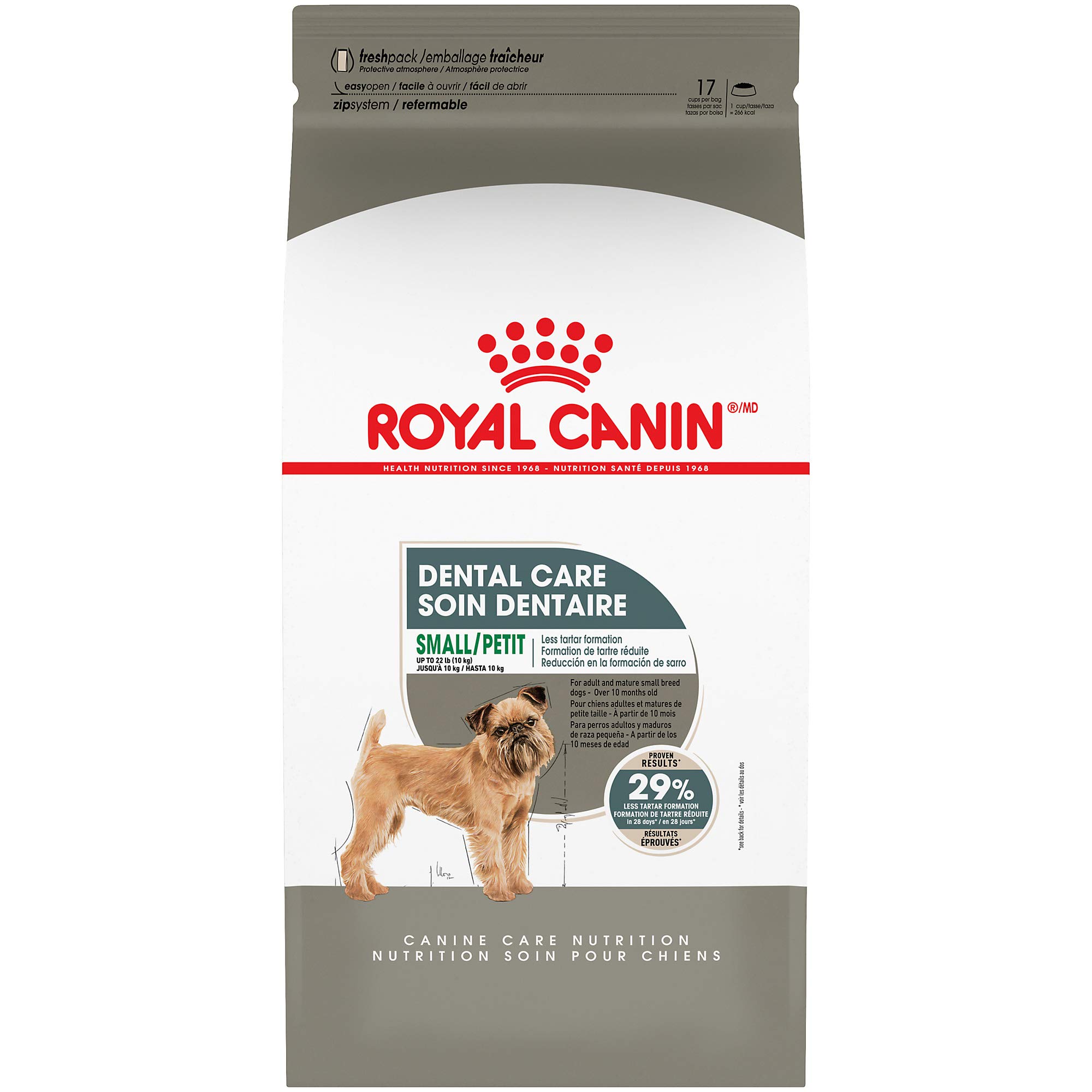 Royal Canin Small Breed Dental Care Dry Dog Food for Teeth & Gum Health - 17 lb Bag - Ideal for Small Dogs' Oral Hygiene & Daily Nutrition