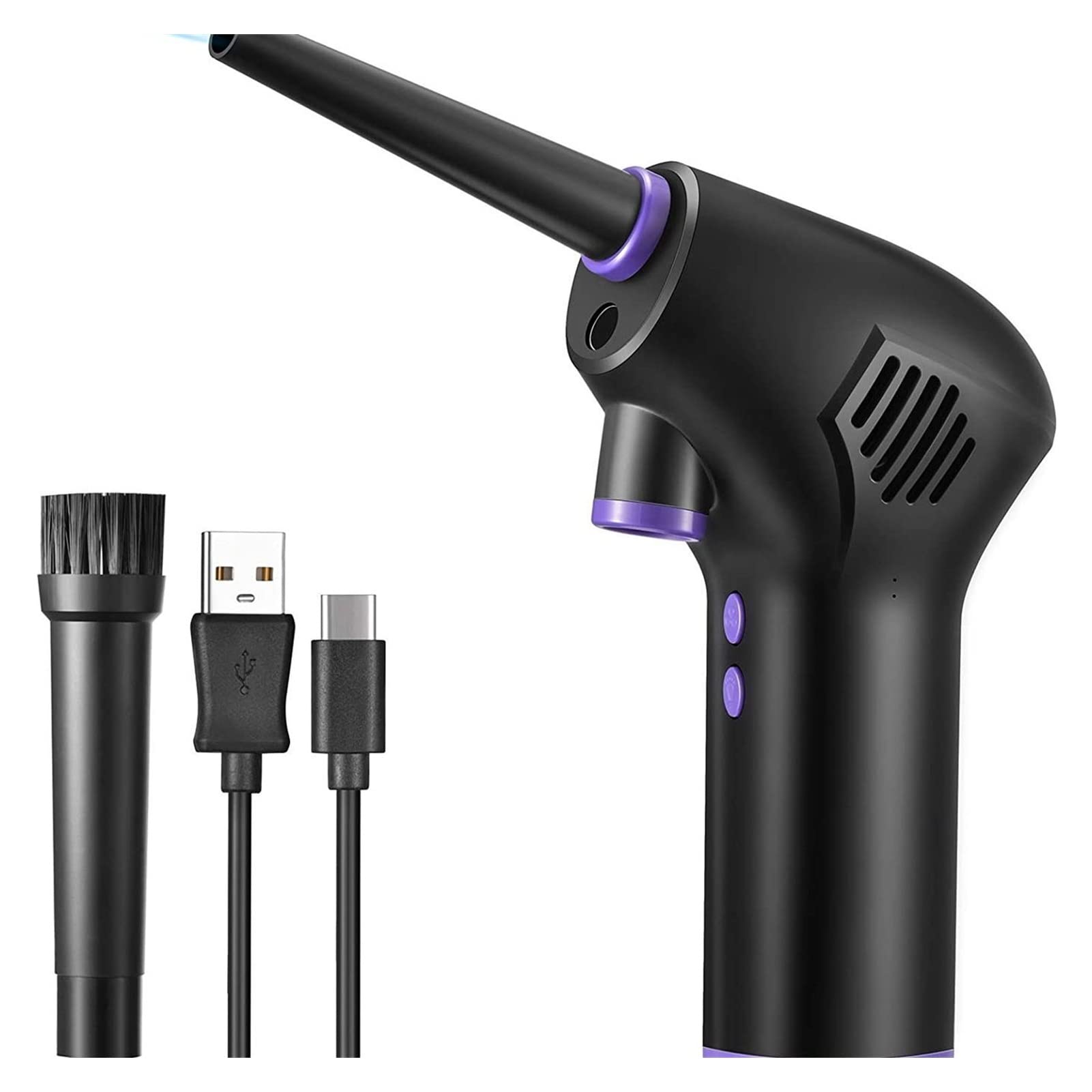 Cordless Electric Air Duster for Computer Keyboard Cleaning | Powerful Compressed Air Blower for Electronics, Cameras & Small Appliances | Perfect for PC Maintenance, Dust Removal & Device Cleaning