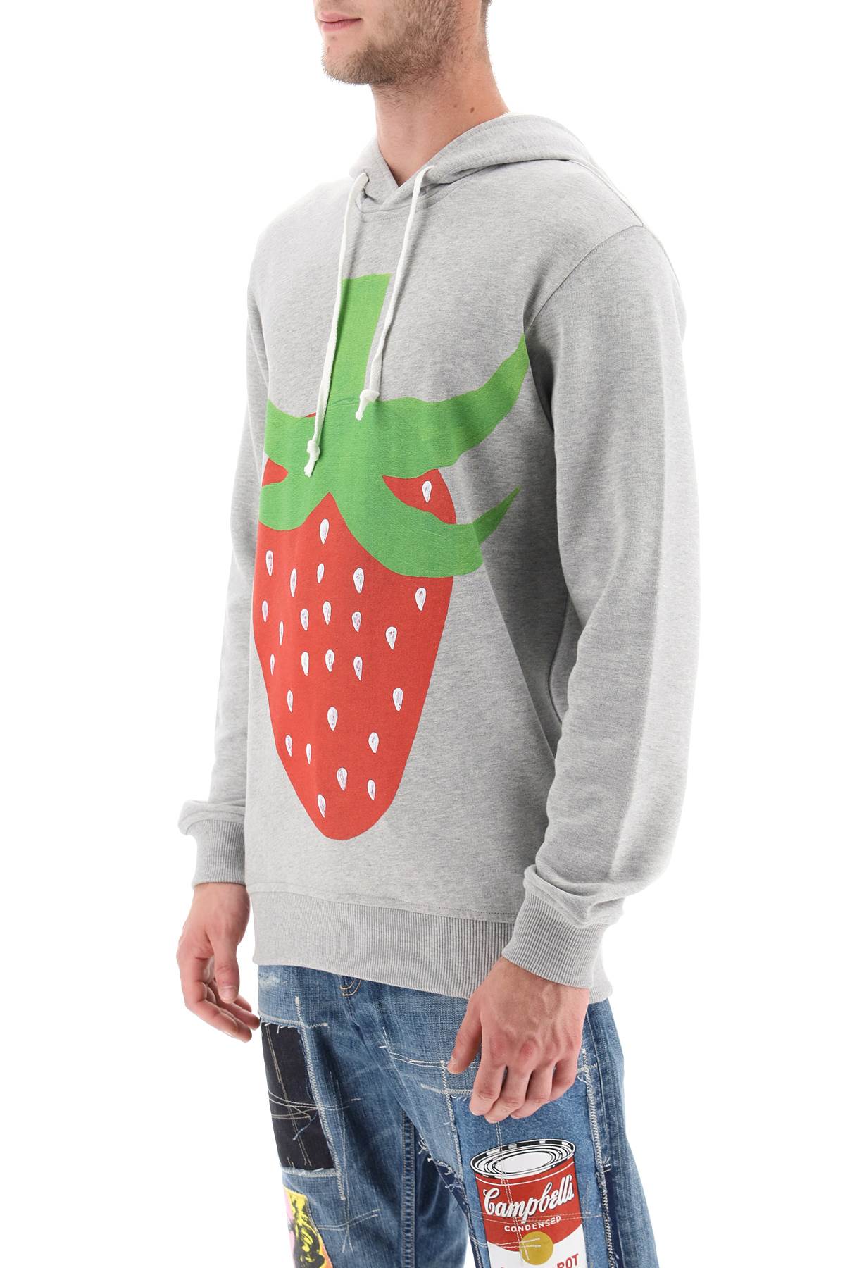 Comme des Garcons Shirt Strawberry Print Hoodie - Stylish Unisex Pullover for Streetwear & Casual Outfits