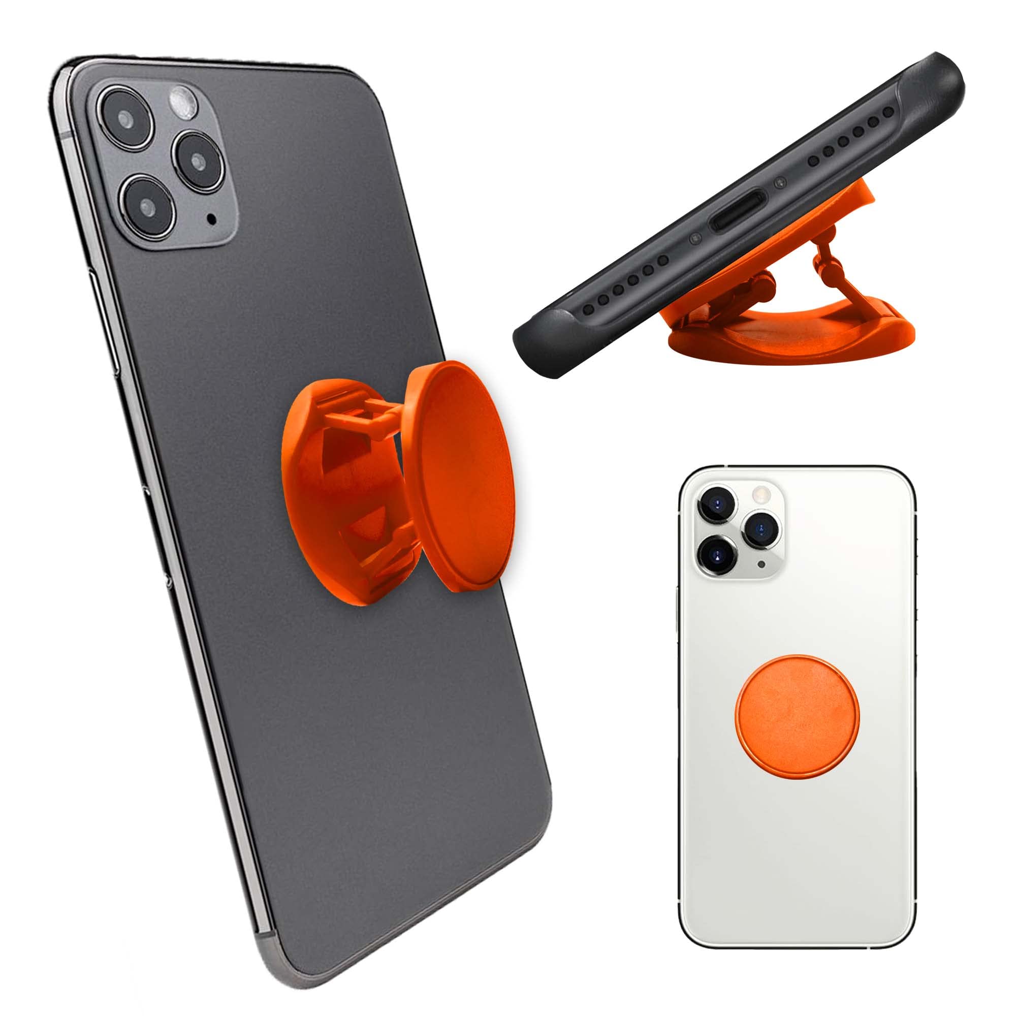 Best Cell Phone Grip Holder Stand for iPhone & Samsung - Anti-Slip Phone Grip with Kickstand (Red) - Perfect for Watching Videos, Taking Selfies & Hands-Free Calling