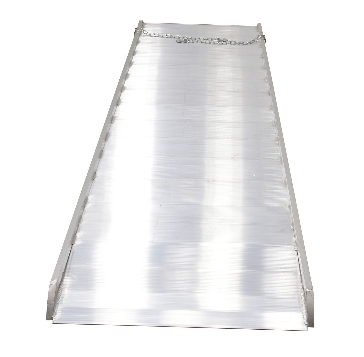 Heavy Duty Aluminum Walk Ramps with Steel Hooks - Portable Loading Ramps for Trucks, Trailers, and Warehouses - Ideal for Motorcycles, ATVs, and Equipment Loading