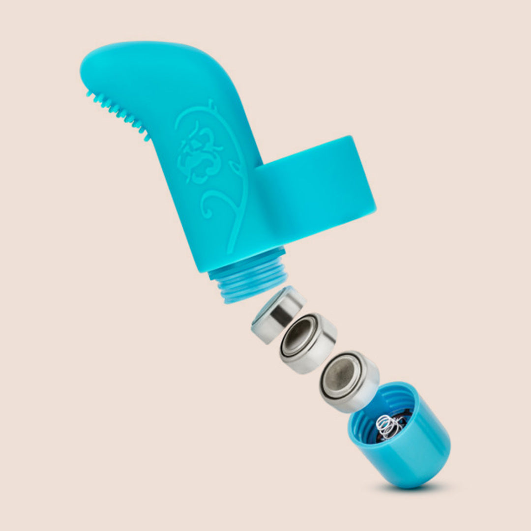 Play With Me Finger Vibe - Rechargeable Silicone Sleeve with Removable Bullet Vibrator for Couples | Waterproof & Body-Safe Adult Toy for Foreplay, Massage & Intimate Moments