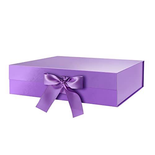 Purple-Ribbon-13x9.7x3.4 Inches-Pack of 1