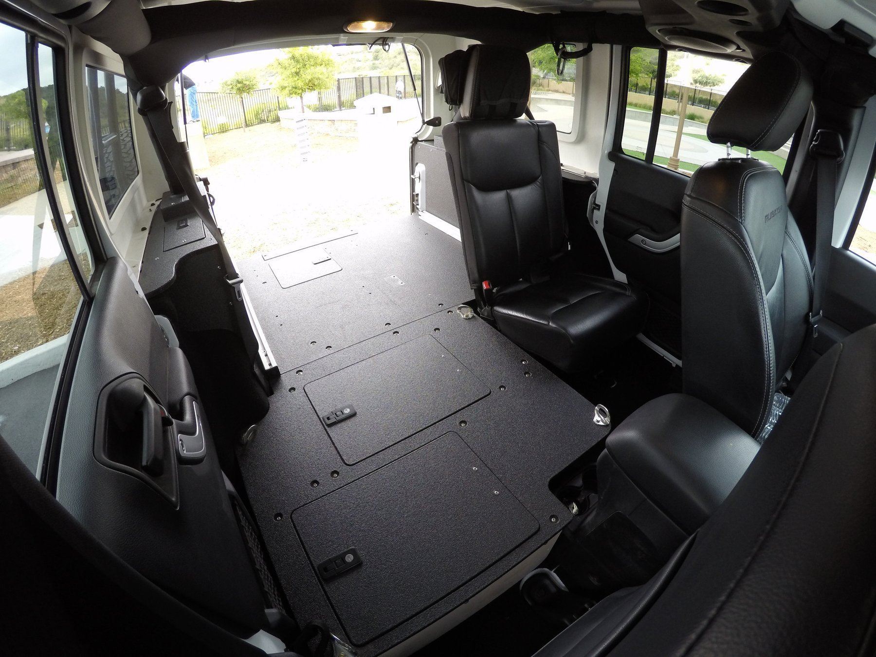 2007-2018 Jeep Wrangler JKU Sleeping Platform - Heavy Duty Rear Cargo Bed for Camping & Overlanding Adventures