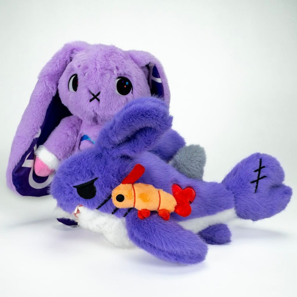 Plushie Dreadfuls Purple Shrabbit Stuffed Animal Toy - Soft Cute Bunny Plush for Kids, Gift & Home Decor