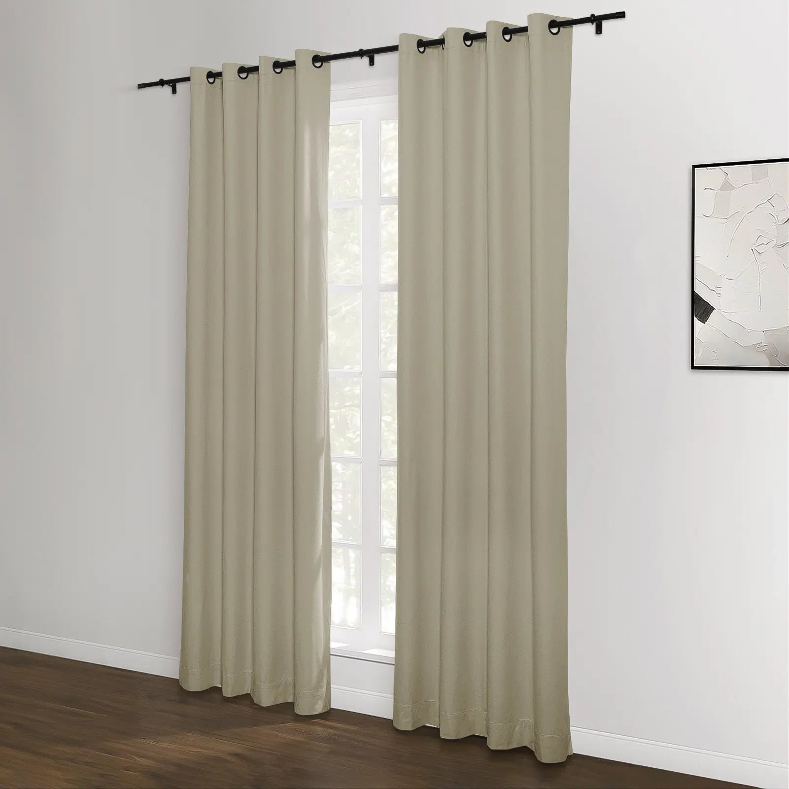 Lila 100% Blackout Curtains with Grommet Top - Light Blocking Window Drapes for Bedroom, Nursery & Home Theater