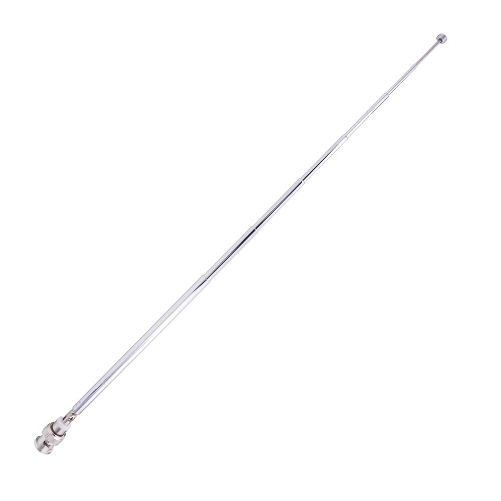 Fancasee BNC Radio Antenna - Telescopic Stainless Steel HF VHF UHF Antenna with BNC Male Connector for Portable Handheld Radios, Police Scanners & Receivers | Ideal for Emergency Communication, Ham Radio & Field Operations