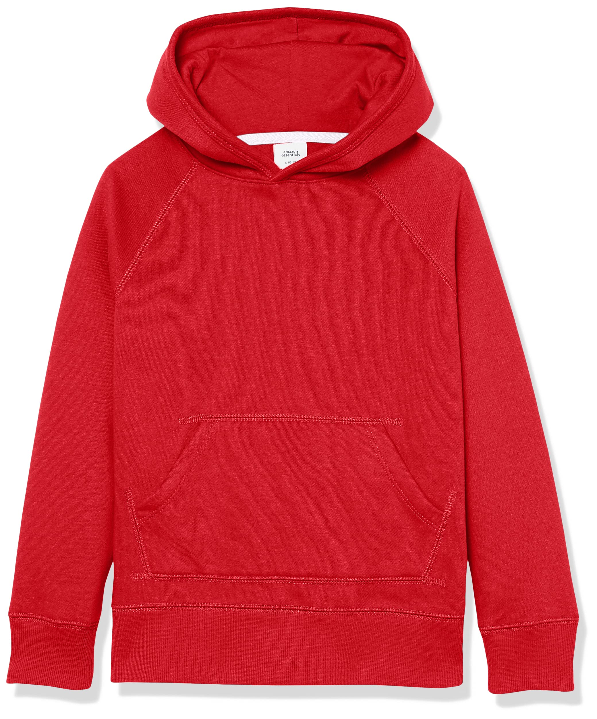 Amazon Essentials Girls' and Toddlers' Pullover Hoodie Sweatshirt - Soft Cotton Blend, Cozy Fleece Lining, Adjustable Drawstring - Perfect for Playdates, School, and Outdoor Adventures
