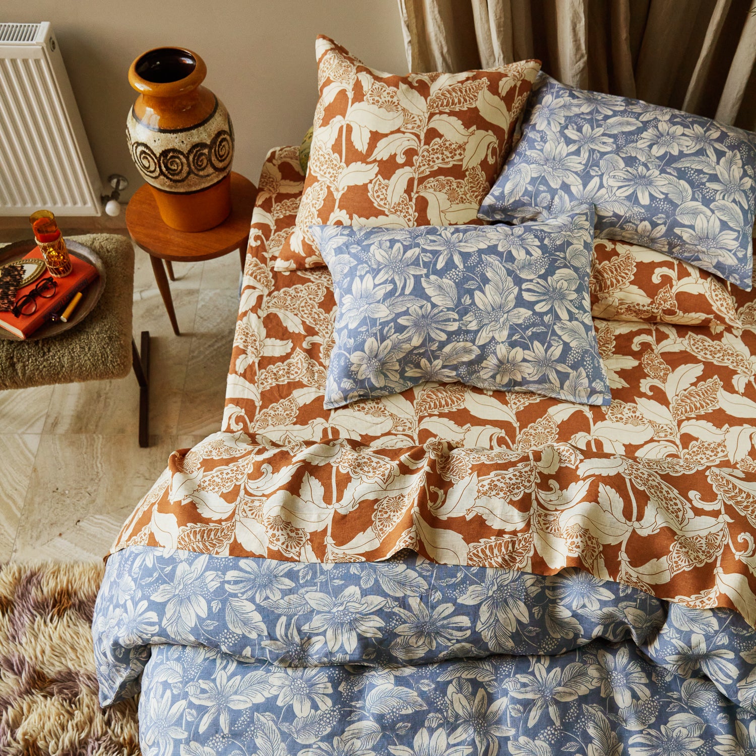 Amrita Linen Quilt Cover Set - Premium Soft Smoke Gray Bedding - Perfect for Master Bedroom, Guest Room & Cozy Home Decor