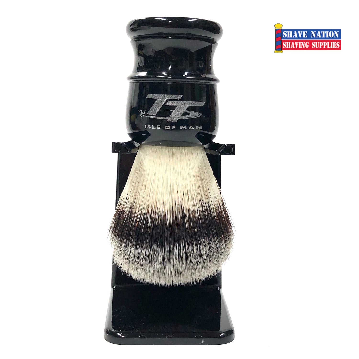 Simpsons Petrol Head IOM TT Limited Edition Synthetic Fiber Shaving Brush - Premium Men's Grooming Tool for Wet Shaving & Beard Care