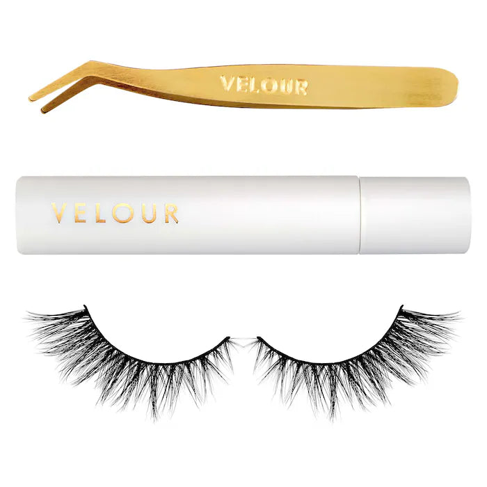 Effortless Velour Lashes - Reusable False Eyelash Kit for Natural & Glamorous Look - Perfect for Parties, Weddings & Daily Wear