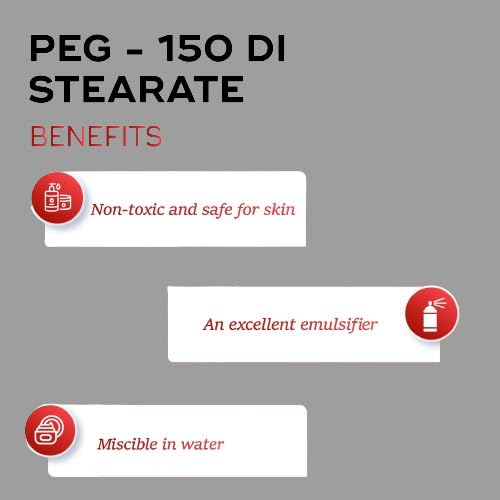 Ksma PEG 150 Distearate - 200g for Soap Making, Shampoo, Cosmetics, Moisturizer & Lotion | DIY Personal Care for Face, Hair, Skin & Body | Perfect for Home Use, Skincare Formulation & Beauty Products