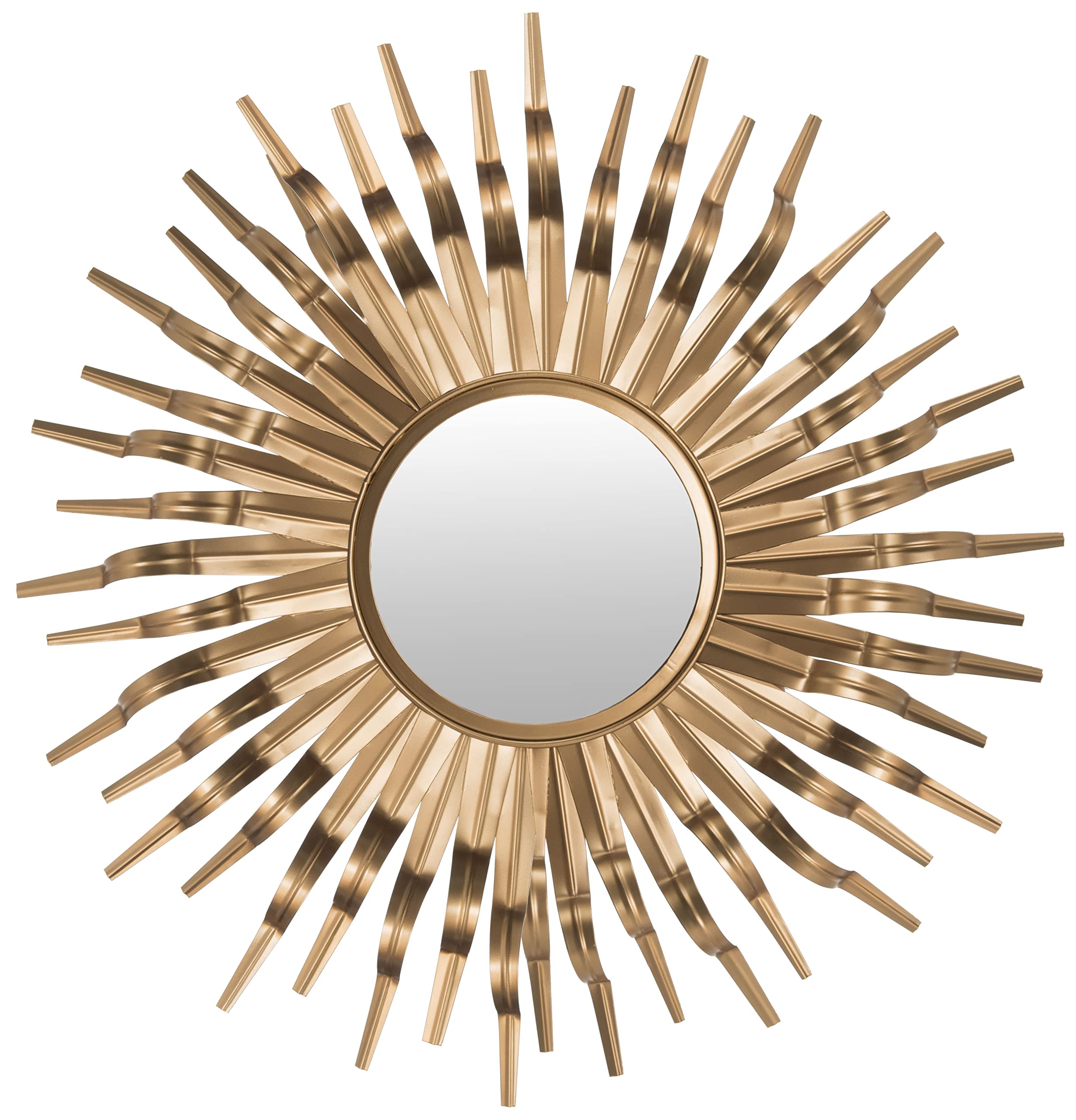SAFAVIEH Home Collection Sun Mirror - Decorative Wall Mirror for Living Room, Bedroom & Entryway - Boho Chic & Modern Home Decor