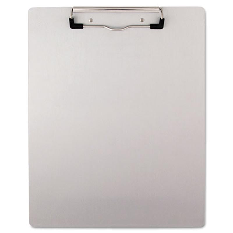 Silver Plastic Brushed Aluminum Clipboard for 8.5 x 11 Forms - Professional Office, School, and Business Use - Perfect for Documents, Notes, and Presentations