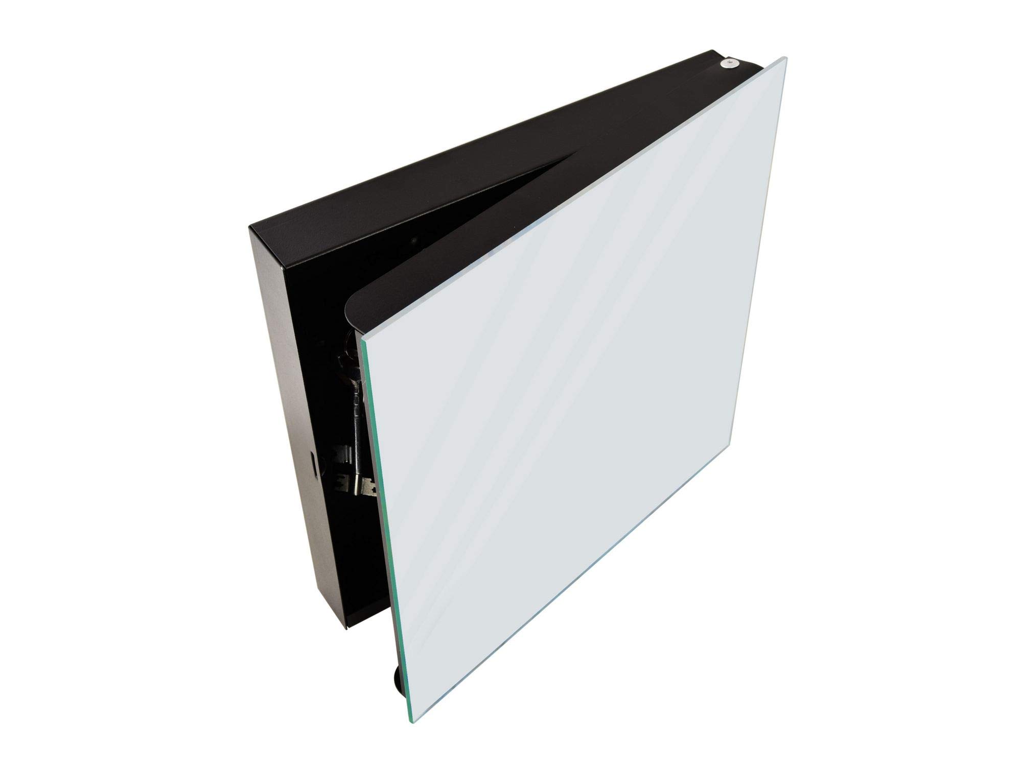 Concept Crystal Key Cabinet Storage Box with Frameless Glass & White Board - K18B Series in Multiple Colors | Perfect for Home, Office & Hotel Organization