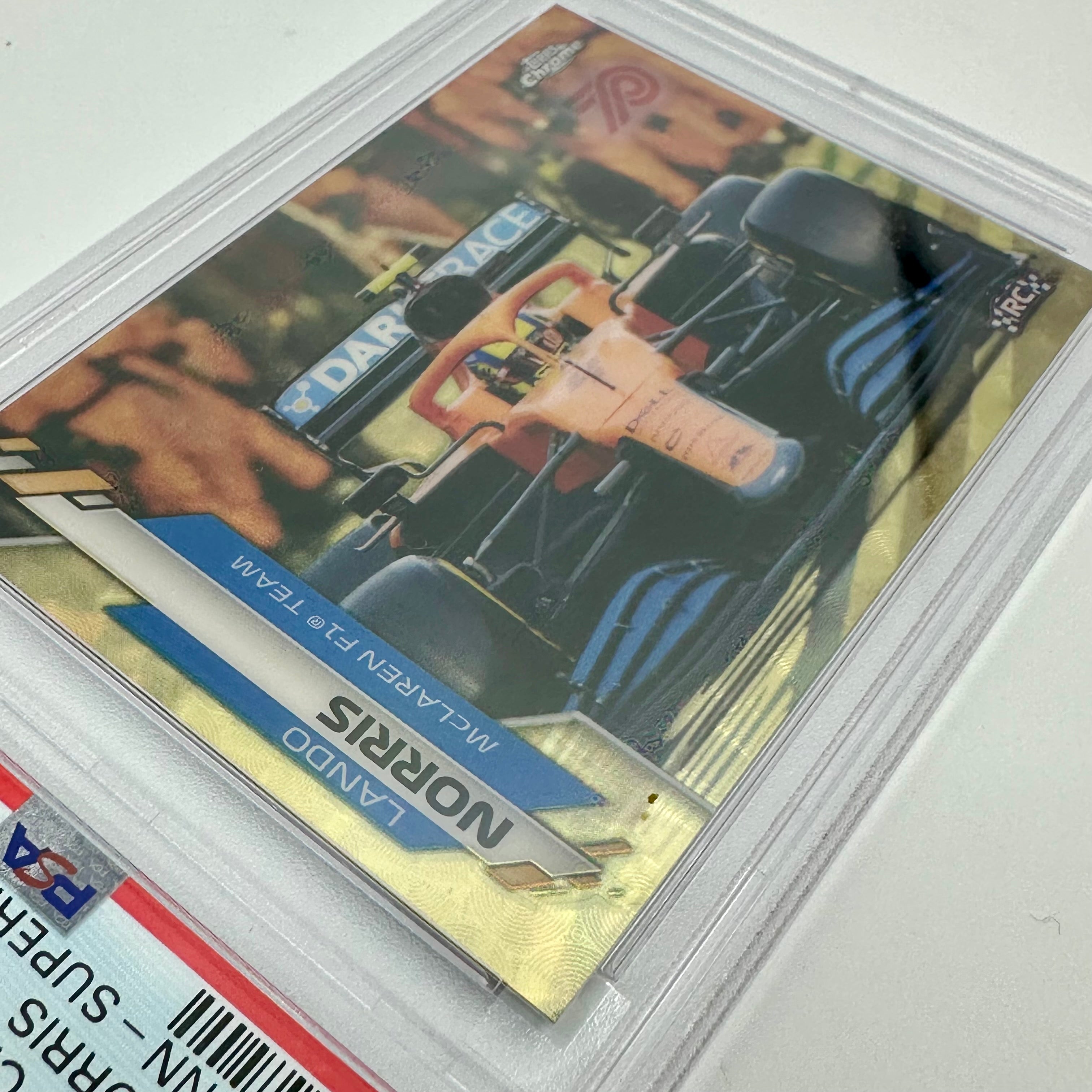 2020 Topps Chrome F1 Lando Norris #27 Rookie Card PSA 10 Superfractor 70th Anniversary - Perfect for F1 Collectors, Racing Fans & Sports Memorabilia Enthusiasts