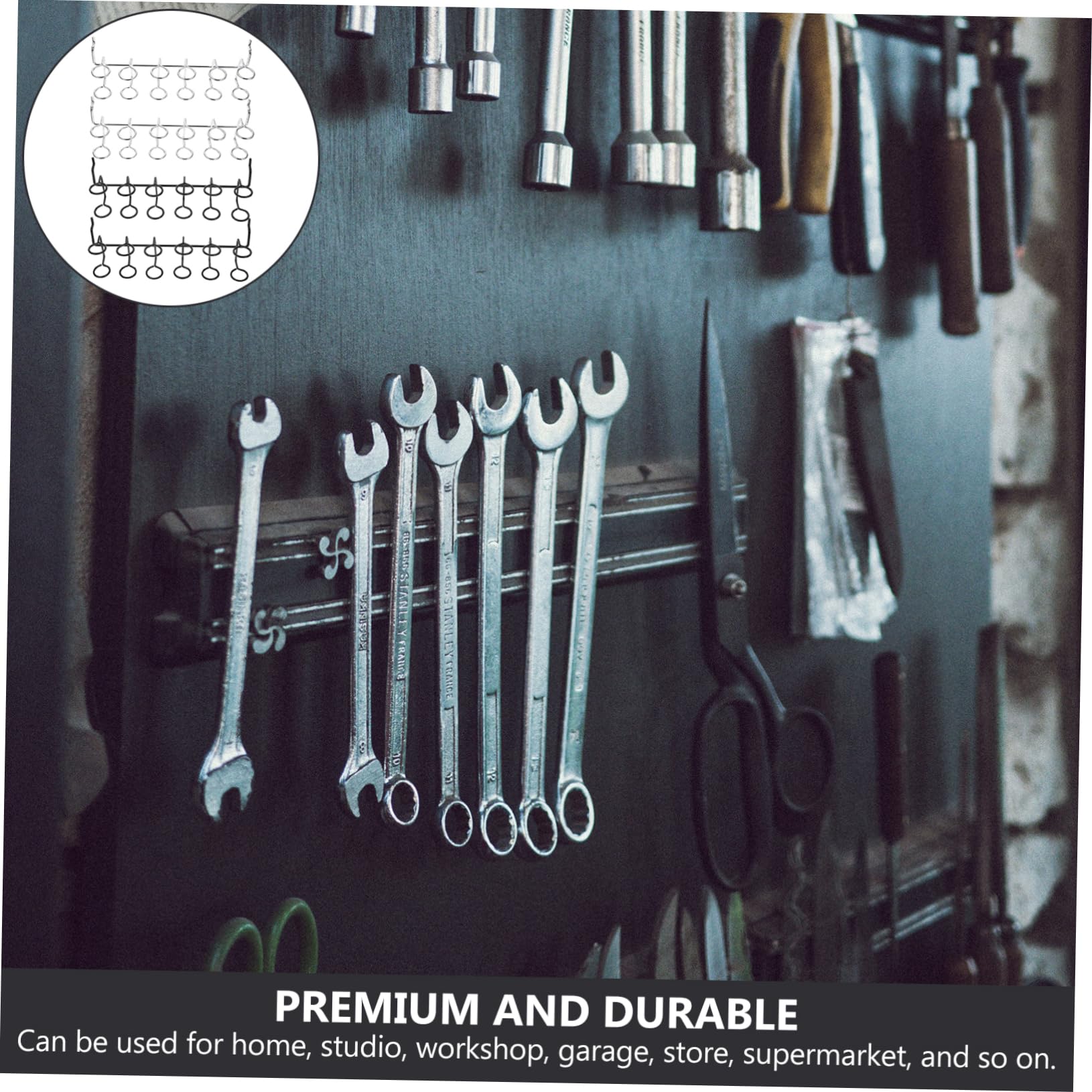 Alipis 4-Piece Pegboard Screwdriver Holder Set - Metal Wall Mount Tool Organizer for Hand Tools, Clothing Rack & Floating Shelves - Perfect for Garage, Workshop & Home Organization