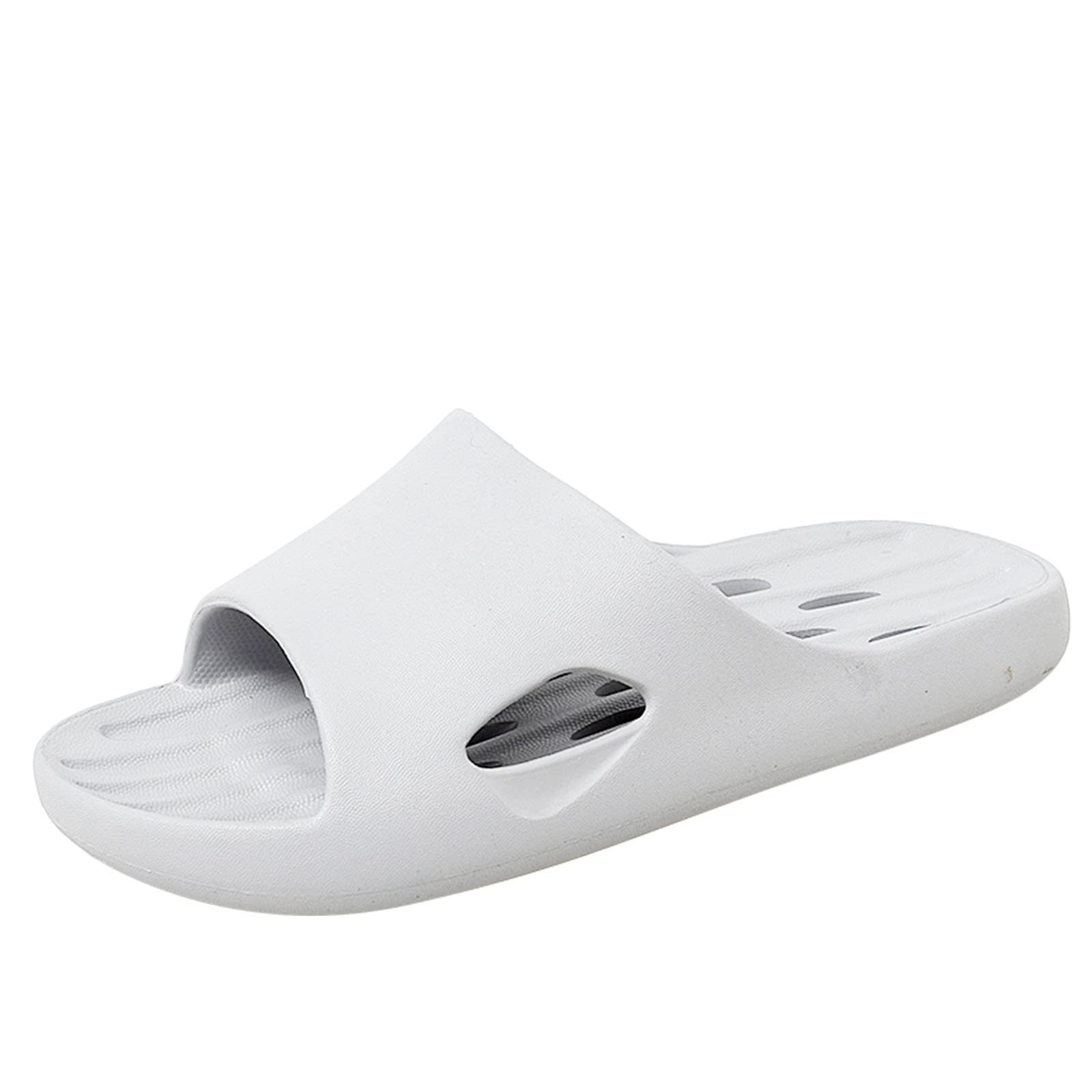 **Men's Non-Slip Quick-Drying Slippers - Breathable Hollow Out Design for Plantar Fasciitis Relief - Indoor/Outdoor Summer Bathroom Sandals - Perfect for Halloween Decorations & Casual Wear**