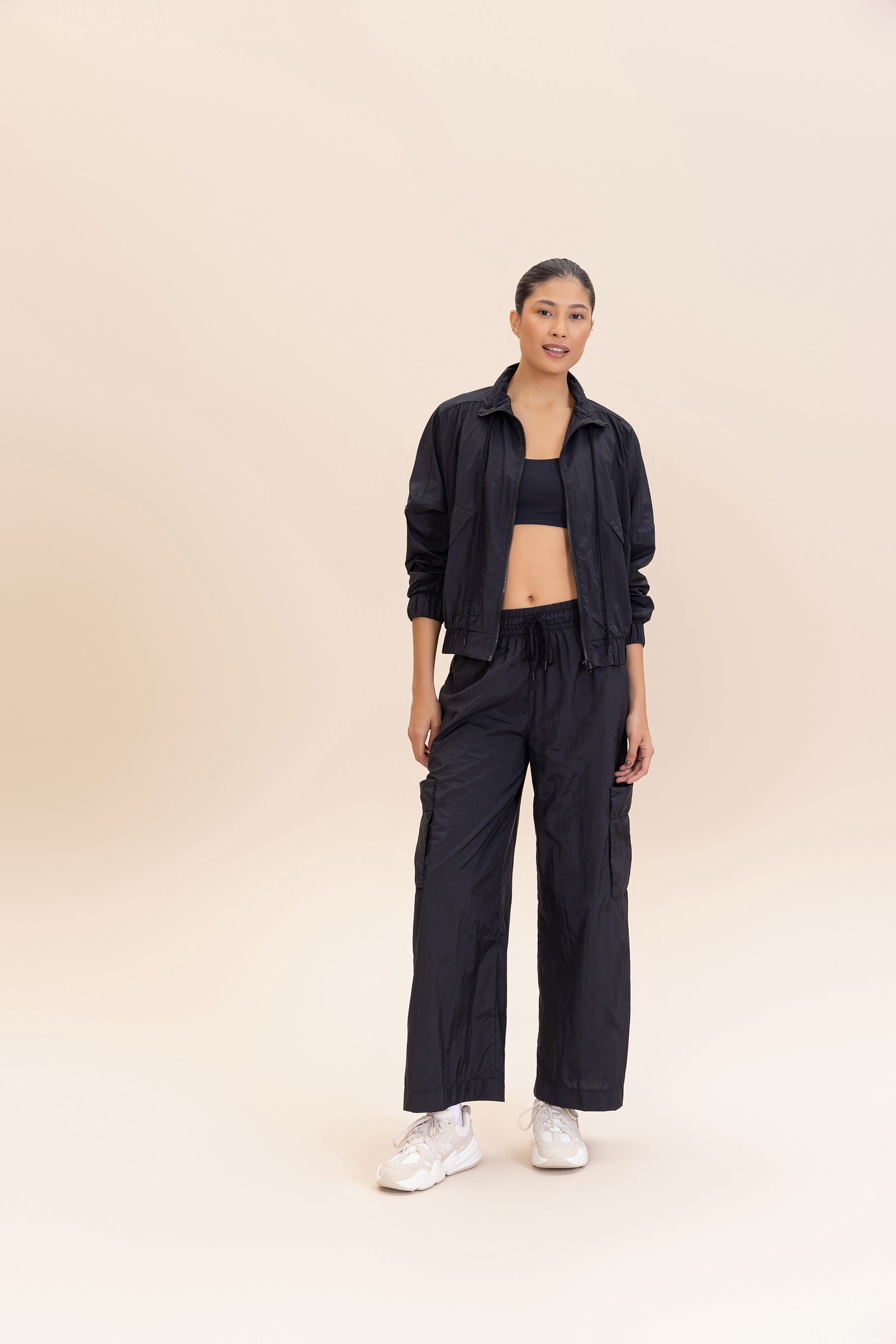 Stylish Nylon Net Straight Leg Pants for Women - Breathable & Comfortable Stretch Trousers - Perfect for Casual Wear, Office, and Travel