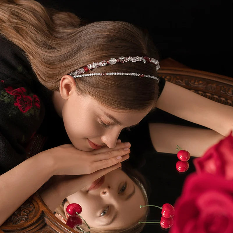Elegant Rose Headband for Women - Floral Hair Accessory for Weddings, Parties & Everyday Wear | Perfect Gift for Girls & Brides