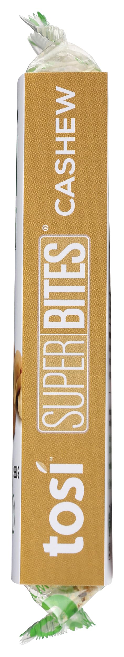 Organic SuperBites Vegan Snacks - Cashew Flavor, 2.4 Oz (Pack of 1) | Healthy Plant-Based Protein Snack for On-the-Go, Work, School & Travel