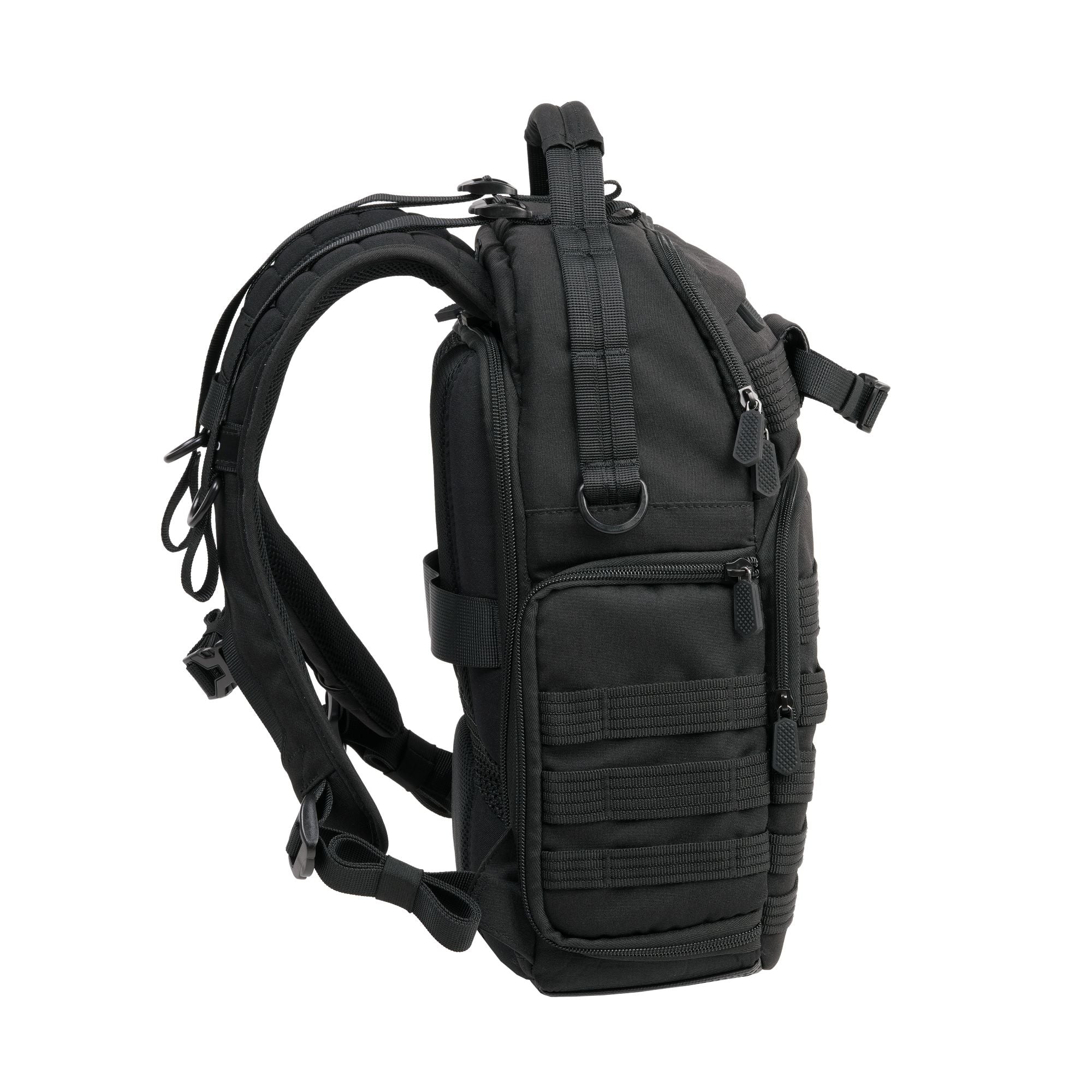 VEO RANGE T 37M BK Waterproof Travel Backpack - 37L Large Capacity Hiking Backpack for Men & Women - Durable Black Daypack for Outdoor Camping, Hiking, School & Work Commute