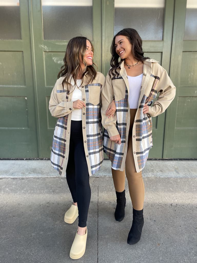 PREORDER: Durham Plaid Jacket for Men & Women - Classic Tartan Design in 2 Colors (Black/Red) | Perfect for Fall Fashion, Outdoor Activities & Office Wear