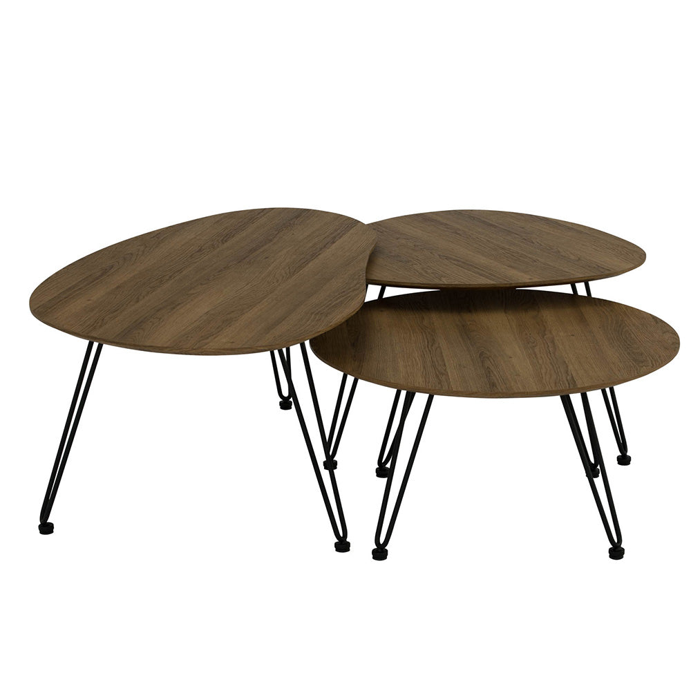 CORWIN 70cm Round Coffee Table - Solid Walnut Wood, Modern Living Room Center Table for Small Spaces, Perfect for Coffee, Books & Decor