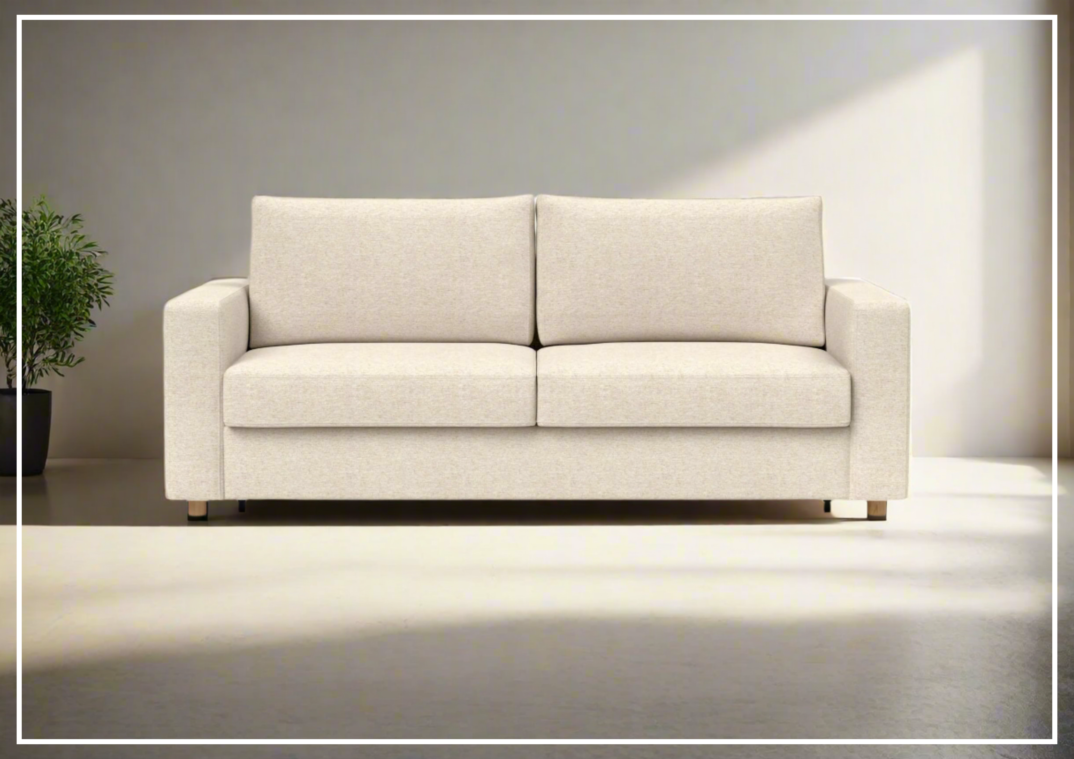 Innovation Living Neah Fabric 2-Seater King Size Sleeper Sofa Bed - Convertible Comfort for Small Spaces & Guest Rooms