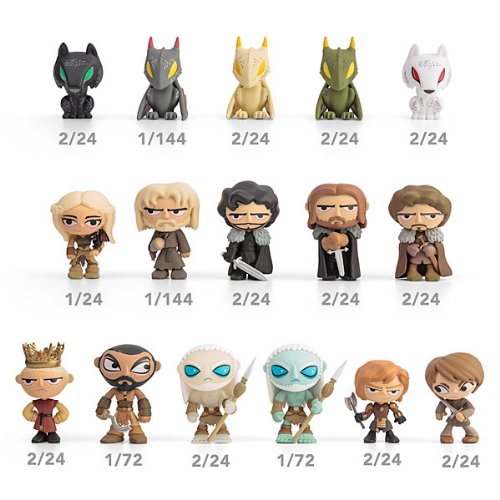 Game of Thrones Mystery Minis Blind Box Figures - 24-Piece Collectible Set for Fans & Gifts | Perfect for Display, Role-Playing & TV Show Themed Parties