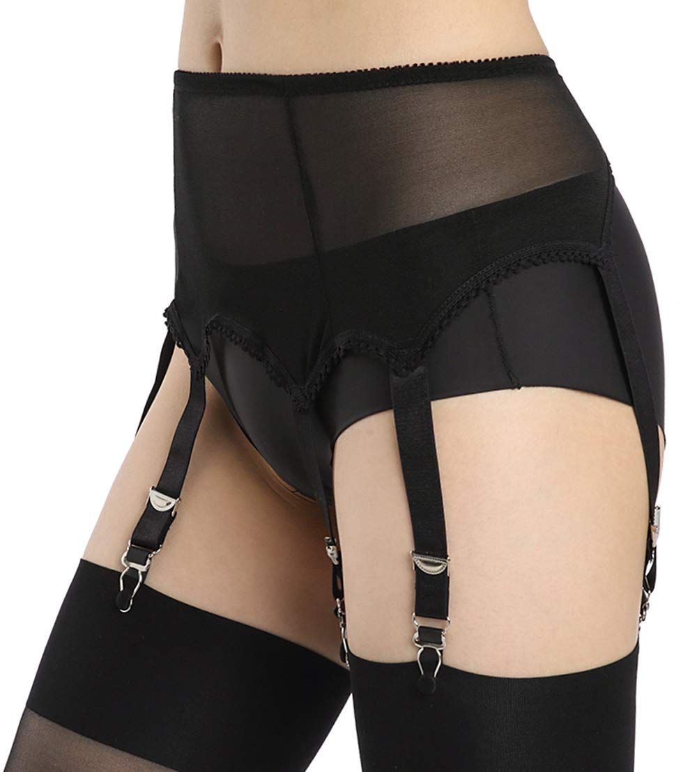 Stretchy Mesh Thigh Garter Belt - Adjustable Lingerie Suspender Strap for Stockings & Hosiery | Perfect for Bridal, Cosplay & Intimate Wear