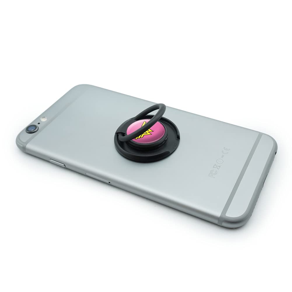 Wonder Woman Classic Logo Mobile Phone Ring Holder Stand - Perfect for Hands-Free Viewing, Gaming, and Selfies