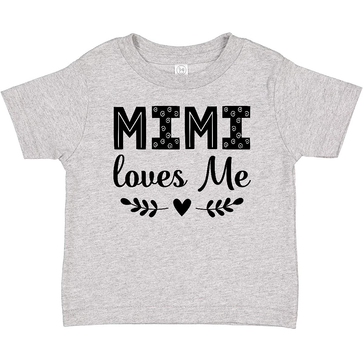 Inktastic Mimi Loves Me Baby Girl T-Shirt - Cute Cotton Toddler Tee for Playdates, Photoshoots & Family Outings