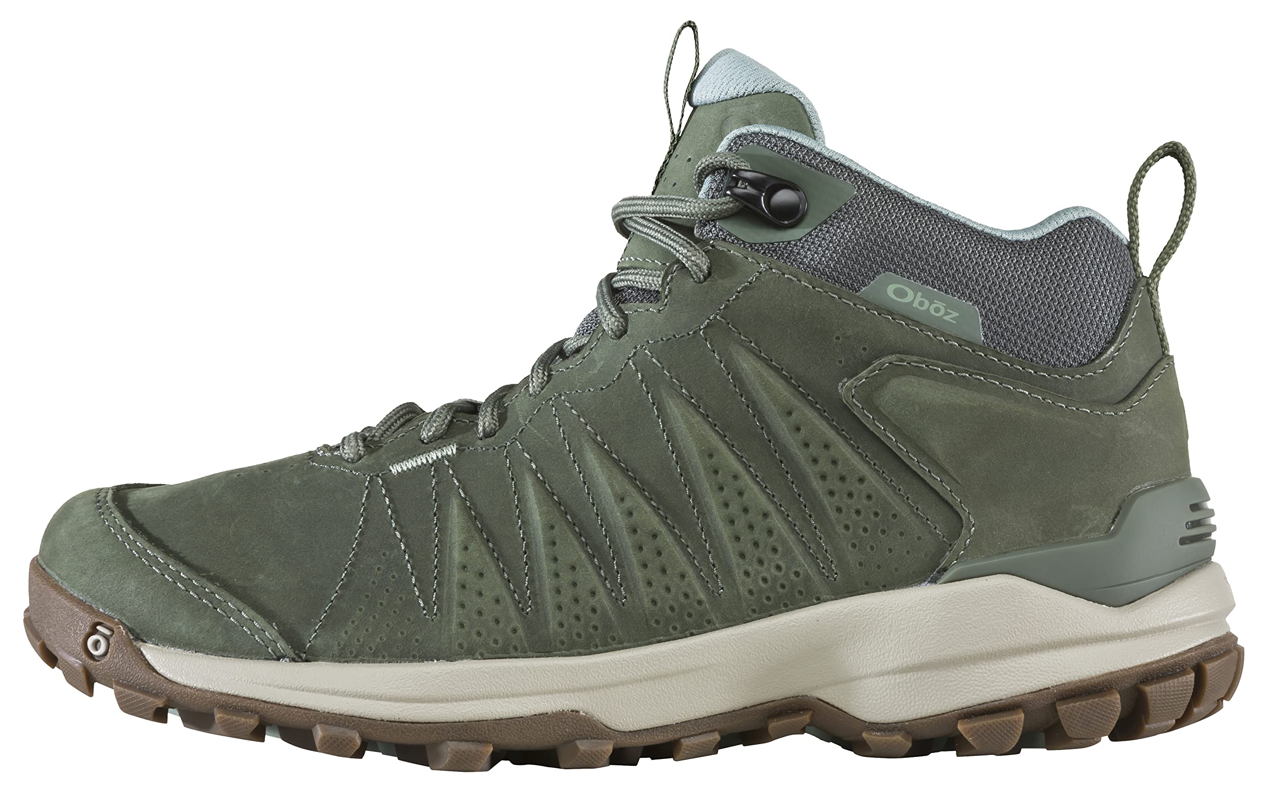Oboz Women's Sypes Mid Leather B-Dry Waterproof Hiking Boots - Lightweight & Durable for Outdoor Adventures, Trail Walking & Backpacking