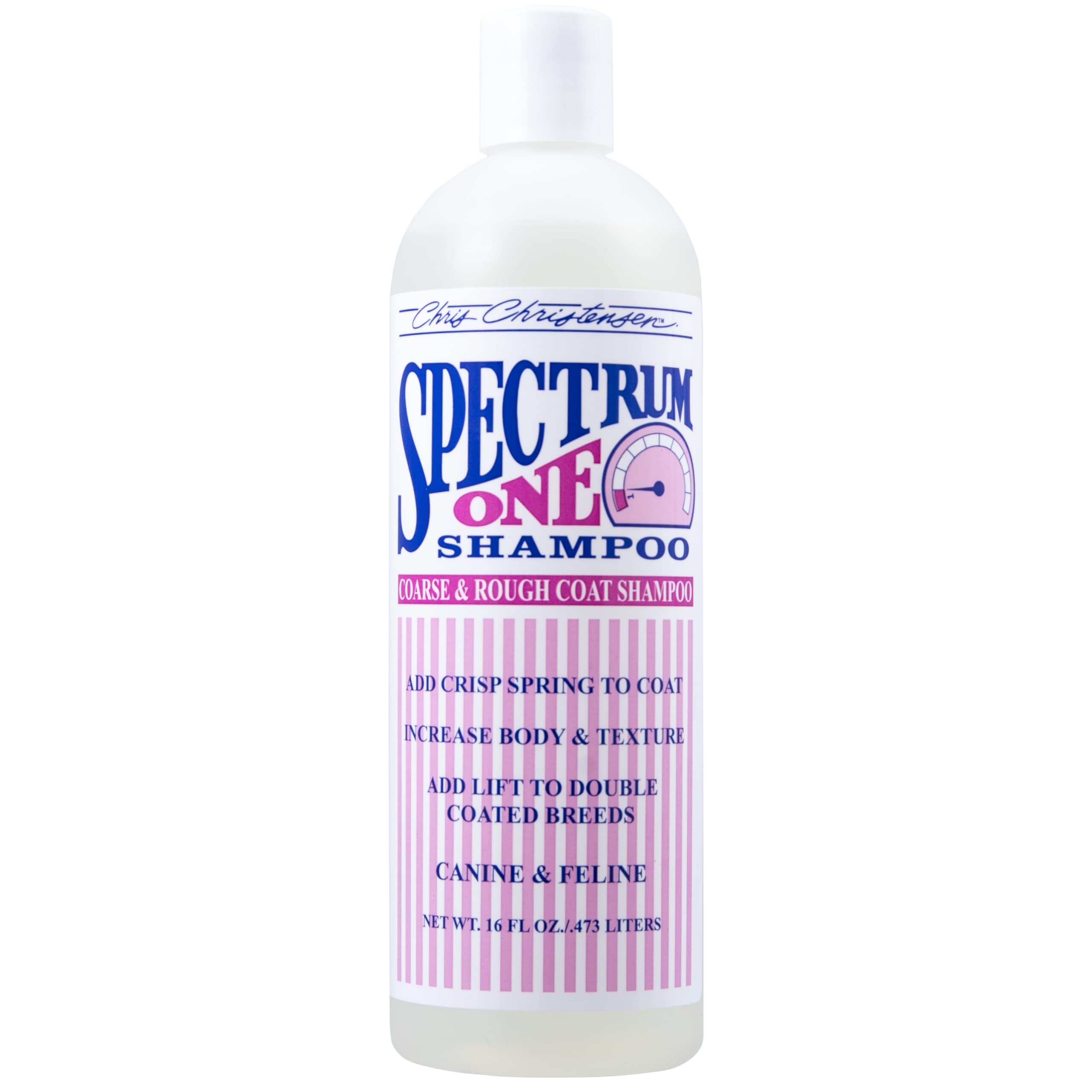 **Chris Christensen Spectrum One Shampoo & Ice on Ice Conditioner 16 oz Bundle – Professional Dog Grooming Kit with Detangling Spray | Made in USA | Perfect for Show Dogs & Daily Pet Care**