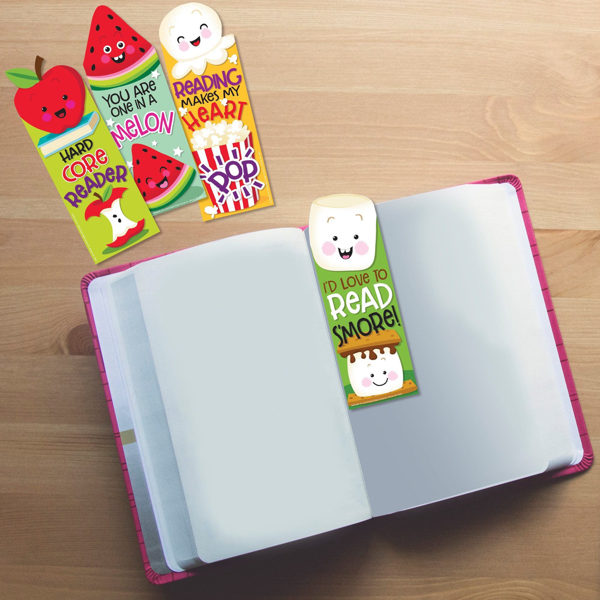 Eucalyptus Marshmallow Scented Bookmarks - Pack of 24 Book Markers for Reading, Gifts & Aromatherapy