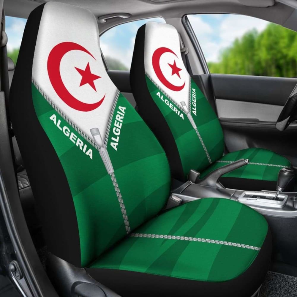 Premium Algeria Car Seat Cover with Straight Zipper Style 192609 - Waterproof & Durable Protection for Cars, Trucks, SUVs - Perfect for Daily Commute, Road Trips & Pet Owners
