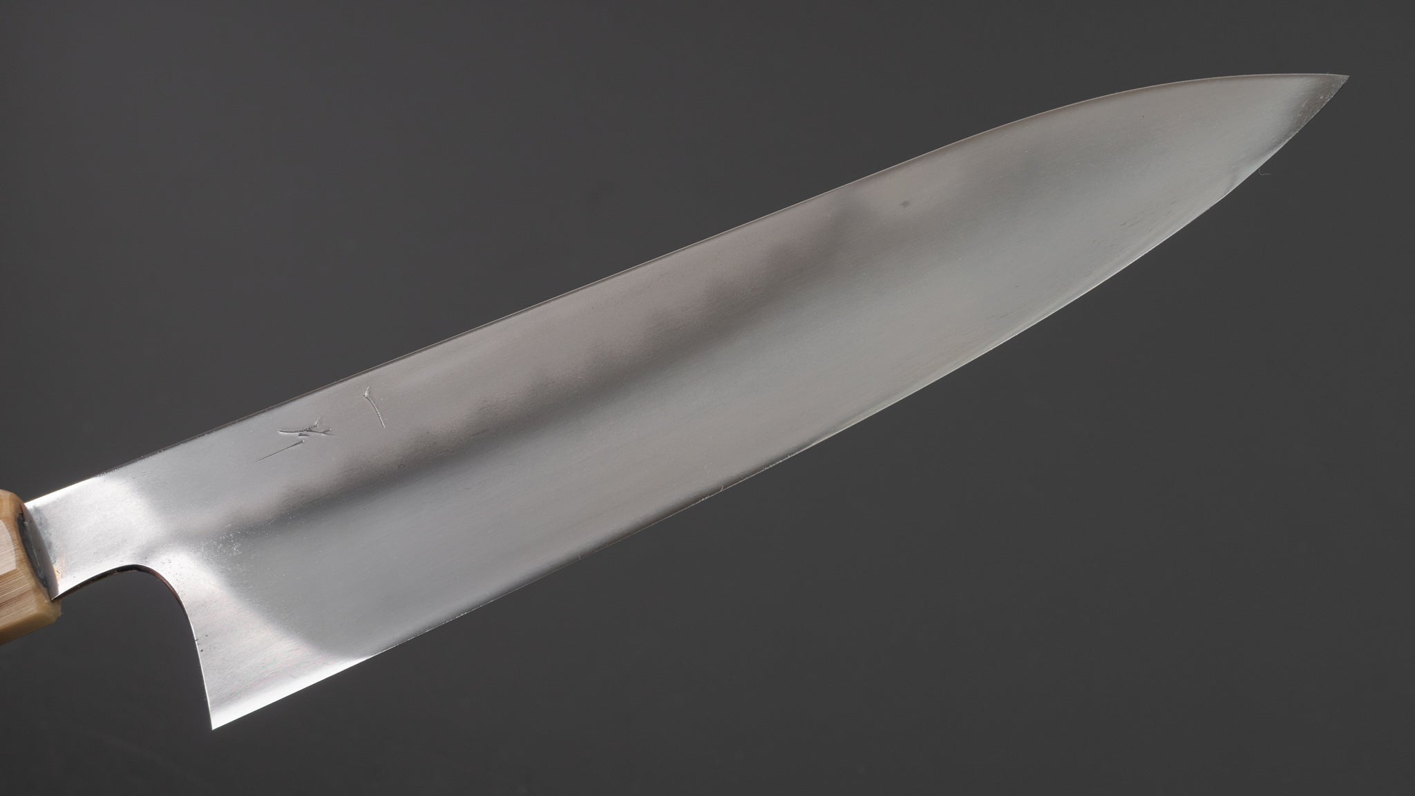 Premium Hitohira Togashi Yohei Blue #2 Mizu Honyaki Gyuto 240mm Chef Knife with Taihei Makassar Ebony Handle (#014/Saya) - Perfect for Professional Chefs & Japanese Cuisine Enthusiasts